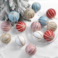 thumbnail image 3 of Fairnull 8cm Christmas Tree Color Ball Glitter Powder Faux Pearl Bright Color Shatterproof Reusable Scene Layout Foam Xmas Party Decor Hanging Ball Pendant Party Supplies, 3 of 9