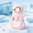 thumbnail image 1 of Aufmer Ultra Thin Handheld Portable Spray Cooling Fan Compact Light Body Low Power Design For Student Office Desktop Summer Daily Cooling Usage(with 1×Cable), 1 of 5
