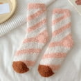 thumbnail image 2 of EnJoCho Cute Coral Winter Sleep Socks For Ladies Women'S Coral Winter Sleep Socks Womens Fuzzy Socks Slipper Winter Comfy Cozy Socks Cabin Warm Home Socks，Christmas Candy Socks, 2 of 3