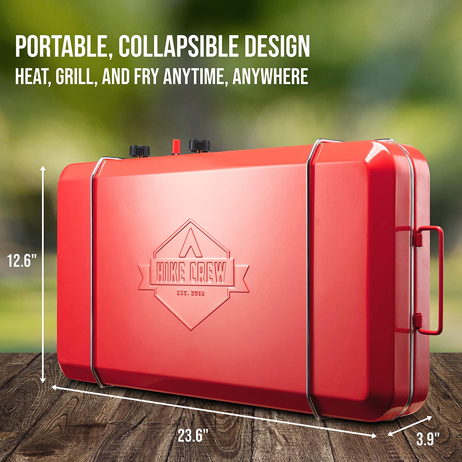 Hike Crew Propane Camping Stove 1-Burner Portable Outdoor Cooking