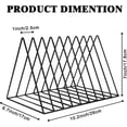 Triangle Magazine Rack TIE-DailyNec 4 Pack Metal Triangle File Organizer, 9 Slot Desktop ...