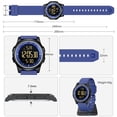 thumbnail image 5 of GOLDEN HOUR Ultra-Thin Minimalist Sports Waterproof Digital Watches Men with Wide-Angle Display Rubber Strap Wrist Watch for Men Women, 5 of 8
