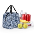 thumbnail image 5 of Vsdgher Blue Paisley Pattern Vintage Lunch Bag, Lunch Box for Women Adult Men, Lunch Tote Insulated Cooler Lunch Container for Work/Office/Picnic/Travel, 5 of 8