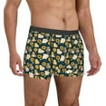 thumbnail image 4 of Cauagu Bear Sunflower Print Boxer Briefs for Men,Comfortable Breathable Men's Underwear Moisture Wicking Underpants -Small, 4 of 8