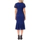 thumbnail image 3 of INSPIRE CHIC Vestidos de Encaje Floral para Mujeres, Vestido de Cóctel Formal de Cola de Pez, Manga Corta, Midi, S Azul Oscuro, 3 of 5
