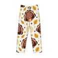 thumbnail image 4 of Daiia Men'S Fall Turkey Pants,Bottoms Sleep Lounge,Pajama Pants,Pj Bottoms Drawstring And Pockets-Medium, 4 of 9