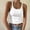 *White, variant on ClodeEU Women's U Neck Spaghetti Strap Tank Top,Solid Color Casual Slim Camisole Light Blue,Womens Plus L
