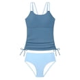 thumbnail image 2 of shoper Swim suits for Girls 12-14 years Girls Two Piece Swimwear with Adjustable Bikini Top and Skirt Tankini for Beach Pool Comfortable Cute Design Mint Green 15-16Years, 2 of 6