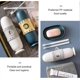 thumbnail image 4 of Plastic Toothbrush Case,portable Toothbrush Holder For Storing Clean Tooth Brushes(white 2 Pieces) - Ya, 4 of 5
