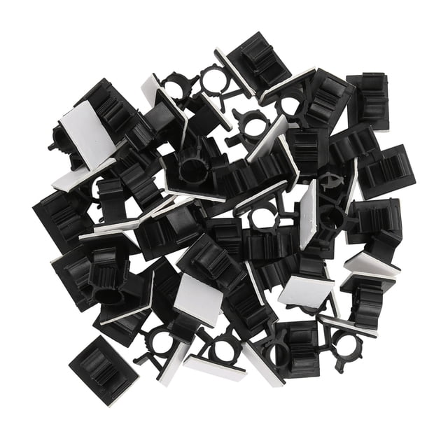Clip para cables, 50 unidades, clips para gestión de cables, clip para gestión de cables, clip adhesivo para cables, diseño revolucionario