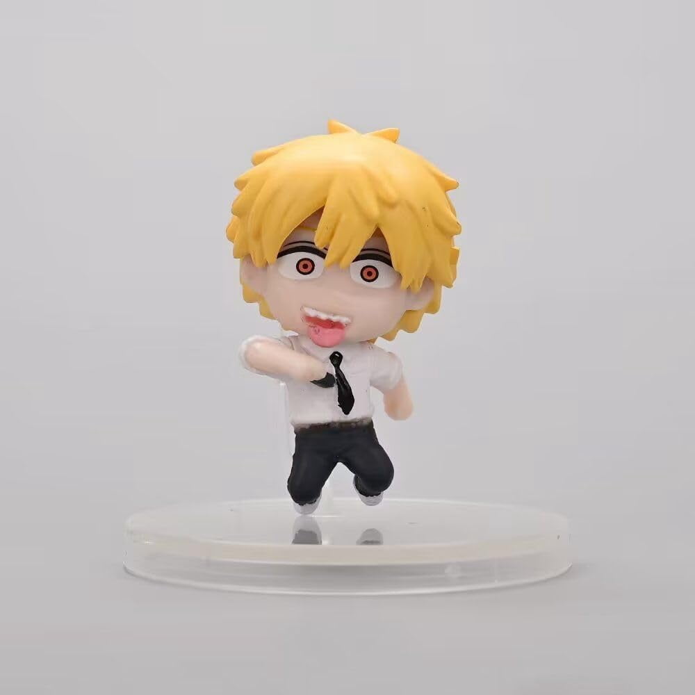 New Denji Figure, Makima Figure, Pochita Figure, Four Q Version Cute Action Figures 6cm/2.4inch Handmade PVC Anime Cartoon Manga Game Character Model Gift