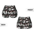 thumbnail image 5 of Haiem Laying Hens And Roosters No Front Seam Biker Shorts for Women Yoga Workout Gym Bike Shorts with Tummy Control Moisture-Wicking-Large, 5 of 9