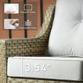 thumbnail image 4 of XIZZI Outdoor Patio Furniture Set PE Wicker Rattan 3 Seat Sofa Conversation Set with Chair and Ottoman,Grey, 4 of 7