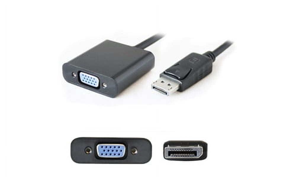 Addon 5 Pack 8in Displayport To Vga Adapter Cable - Displayport Cable - Displayport (m) To Hd-15 (vga) (f) - 7.9 In - Black (pack Of 5)