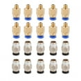 thumbnail image 2 of Copper Stainless Steel 6Mm Thread Diameter Pneumatic Connector, Straight Pneumatic Connector, Extruders for Bowden Extruders, 2 of 8