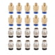 thumbnail image 3 of Conector rápido neumático, 20 piezas PC4 M10 Conector neumático macho Conector neumático recto Valor inmejorable, 3 of 9