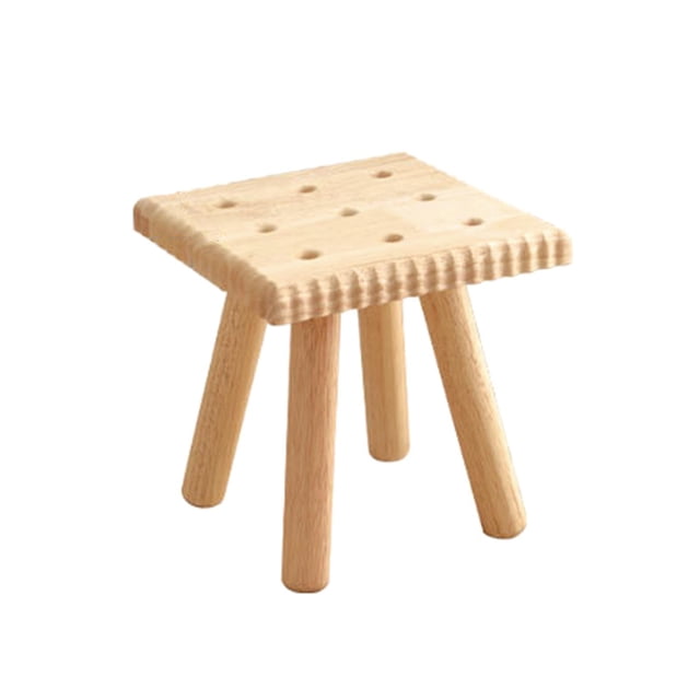 Taburetes para Niños de Madera Antideslizante Reposapiés Banco Durable Robusto Extraíble Sunnimix