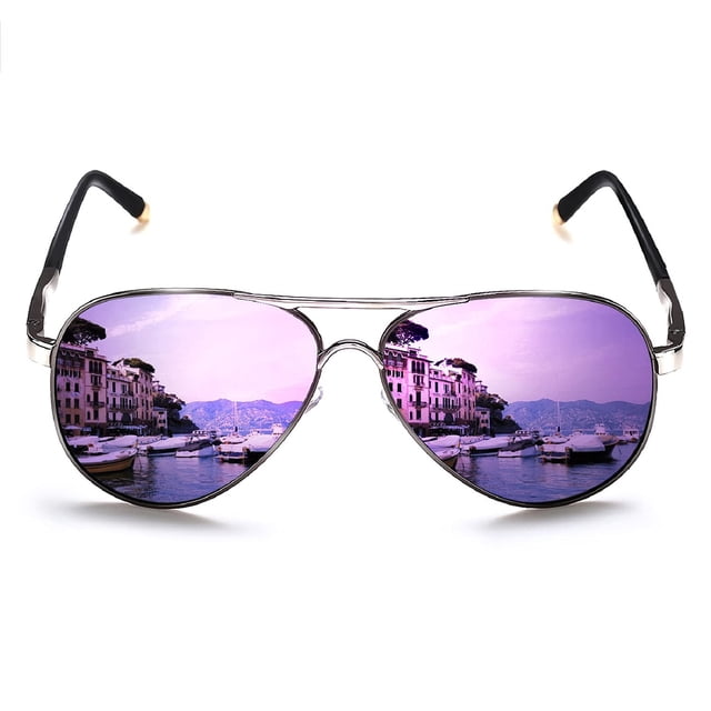 Gafas de sol ROCKNIGHT Aviator Purple Polarized UV400 para mujer