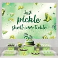 thumbnail image 3 of Pickle Bachelorette Party Decorations Green Last Pickle She'll Ever Tickle Backdrop Funny Cucumber Pickle Party Decorations for Women Pickle Theme Bachelorette Party Bridal Shower Engagement Supplies, 3 of 6