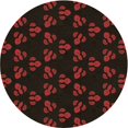 thumbnail image 1 of Ahgly Company Indoor Square Patterned Bakers Brown Area Rugs, 3' Square, 1 of 6