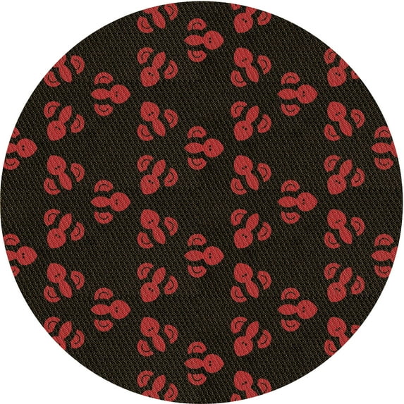 Ahgly Company Indoor Square Patterned Bakers Brown Area Rugs, 3' Square