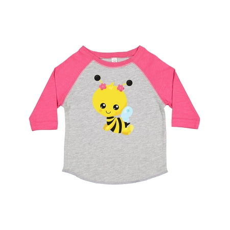 

Inktastic Cute Bee Little Bee Honey Bee Flowers Girls Toddler T-Shirt