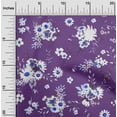 thumbnail image 1 of oneOone Velvet Purple Fabric Florals Fabric For Sewing Printed Craft Fabric By The Yard 58 Inch Wide, 1 of 5