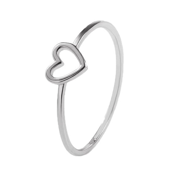 SMihono Best Friend New Fashion Heart Shaped Wedding Rings For Woman Jewelry Gift Home Decoration on Clearance