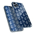 thumbnail image 6 of DesignSkinz Navy and White Micro Anchors Full-Body Skin Decal Wrap Cover for iPhone 14 Plus, 6 of 9