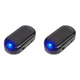 thumbnail image 1 of Seguridad Falsa para Coche Con Solar Advertencia LED Simulada () Rojo Y Azul, 1 of 5