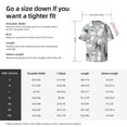 thumbnail image 7 of Vsdgher African Animals Print Men's Wrinkle Free Untucked Cuban Shirt Business Casual Button Down Shirts Short Sleeve Shirt, 7 of 7