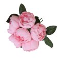 thumbnail image 4 of Flores artificiales para interiores y exteriores, decoración floral, ceremonia de banquete de boda, ramo de flores falsas, rosa púrpura Noticed HA6520-10B, 4 of 6