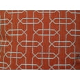 thumbnail image 3 of Plutus Marquette Orange and White Handmade Luxury Pillow, 3 of 3