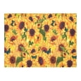 thumbnail image 3 of MYPOP Watercolor Sunflower Tablecloth 52x70 Inches, Green and Blue Butterfly Sofa Table Cloth Cover for Dinner Party Decoration, 3 of 6