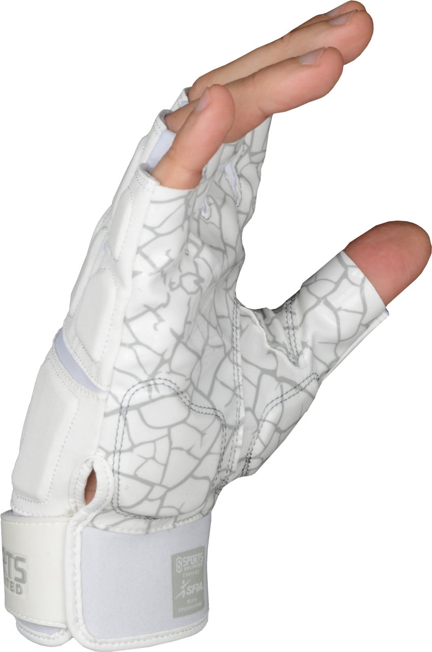 Sports Unlimited Max Clash Adult Padded Half Finger Lineman Football Gloves