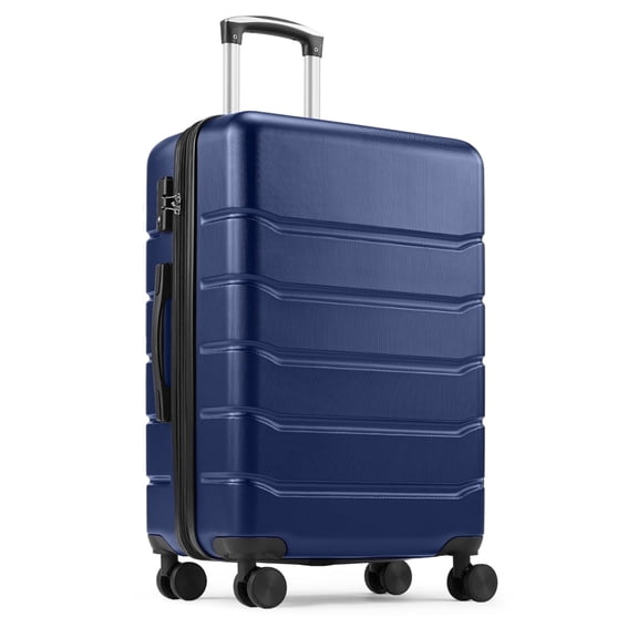 Aidoly 28 Inch Luggage with TSA Lock, Hard Shell Suitcase with Spinner Wheels, Expandable Luggage, Blue