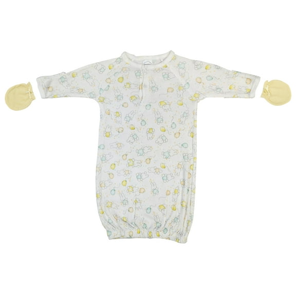 Bambini Layette Unisex Newborn Baby 2 Piece Gown Set