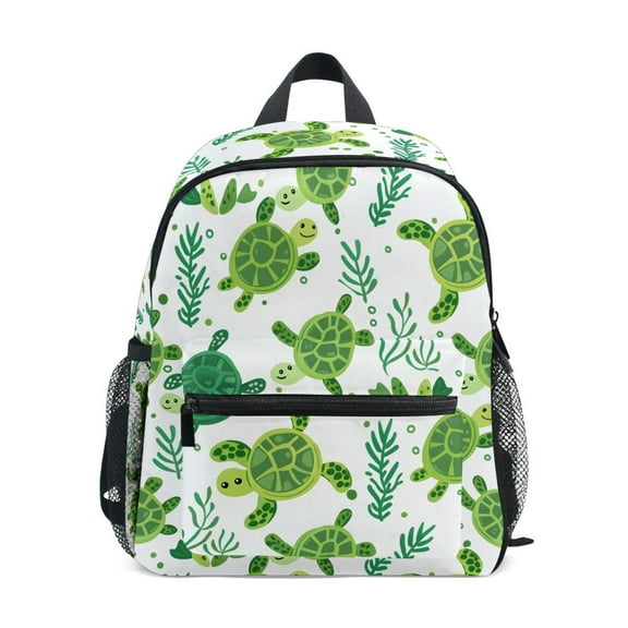 ALAZA Turtles and Seaweed School Backpack Small Bookbag Mini Bags