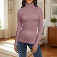 thumbnail image 2 of Chandail à Col Roulé pour Femme Chandail Tricoté pour Femme à Manches Longues Court Chandail Ajusté en Tricot Chandail d'Hiver, Chandail à Col Roulé pour Femme TG, 2 of 7