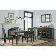thumbnail image 5 of A-America Kingston Slatback Dining Side Chair in Dark Brown and Gray (Set of 2), 5 of 6
