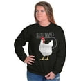 thumbnail image 4 of Guess What Chicken Butt Silly Joke Sweatshirt for Men or Women Brisco Brands S, 4 of 6