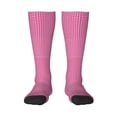 thumbnail image 2 of Lsque Pink Gingham Printed Crew Socks Men's Women's LightWeight Thin Casual Calf Socks ,Knee High Socks,Cotton Socks, 2 of 9