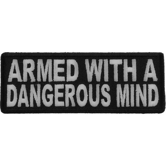 Armed With A Dangerous Mind Iron on Morale Patch