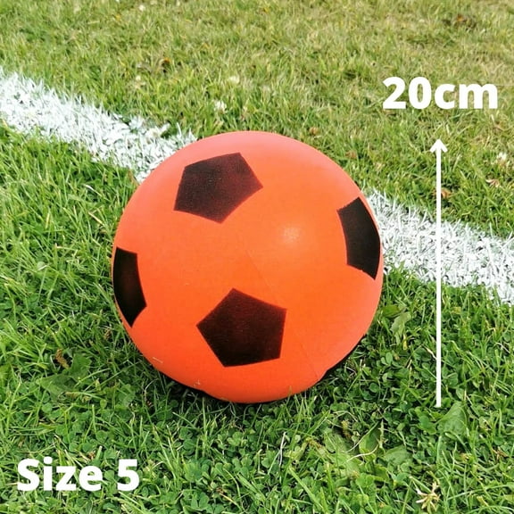 Fun Sport 18cm Football Indoor/Outdoor RED Soft Sponge Foam Soccer Ball