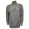 thumbnail image 4 of JTieacloth Mens Knitted Sweaters Men's Quarter Zip Sweater Zip Up Pullover Knit Turtleneck(Gray), 4 of 4