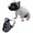 Black, variant on Flat Faced Dog Muzzle, Breathable Short Rubber Muzzle for Bulldog Pug English Bulldog Prevent Biting Eating