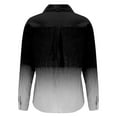 thumbnail image 5 of Jxximdong Button Up Shirts Women Women's Long Sleeved Printed Button Down Shirt Black Spring Tops M, 5 of 5