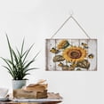 thumbnail image 6 of Sunflower Hanging Wooden Plaque with Rope Decorative Wood Plaque New Home Wall Decor Sign, Gift for Women Men Friends Family, Birthday Christmas Housewarming Gift 10"x16", 6 of 8
