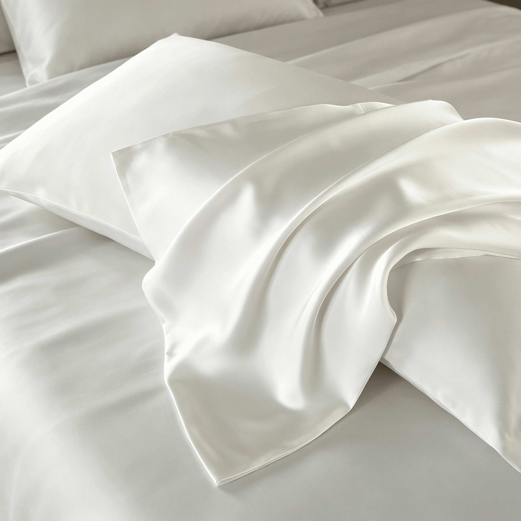 AUQ 2026 New Pure Silk Pillowcase with Zipper Blissy Silk Pillow Cases,Queen(20X30"), for Reducing Hair Frizz, Preventing Wrinkles, Skin Care, Luxurious Sleep, Enhancing Bedroom Décor, Gift Idea