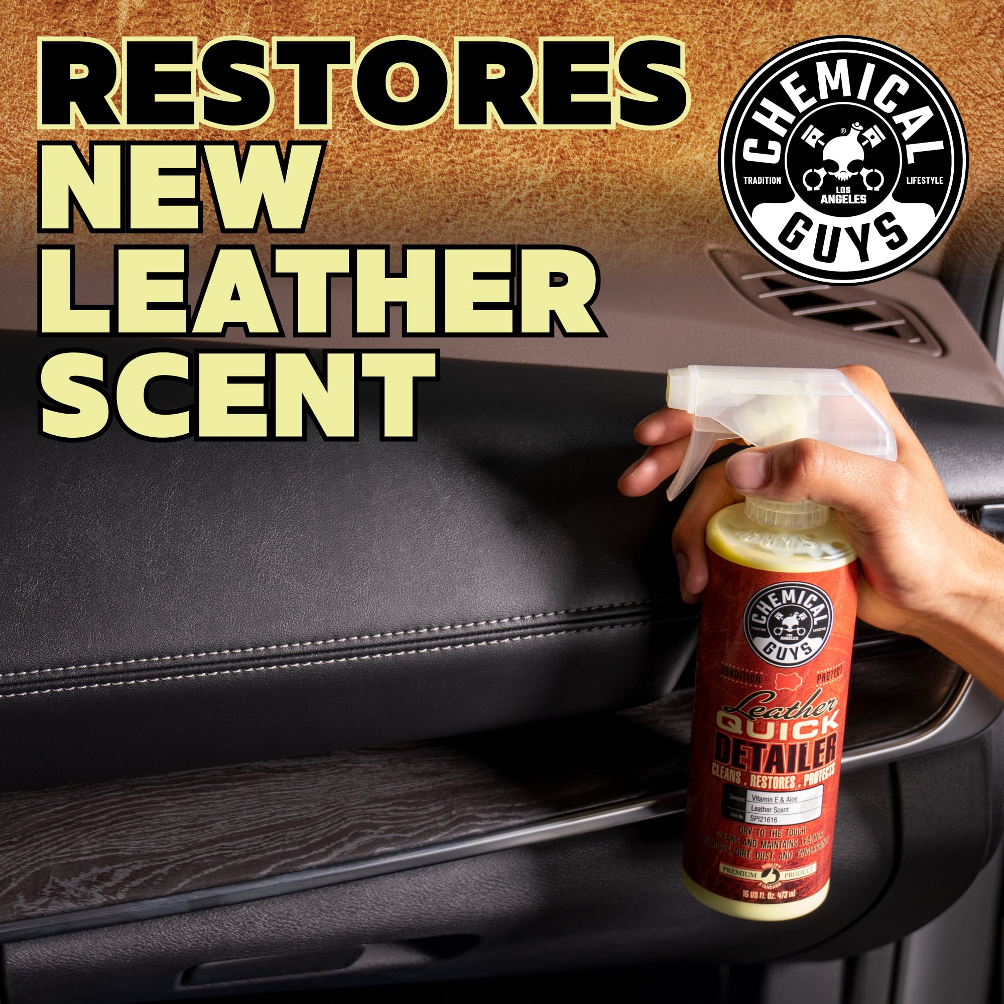 Chemical Guys Leather Quick Detailer Care Spray - Matte Finish